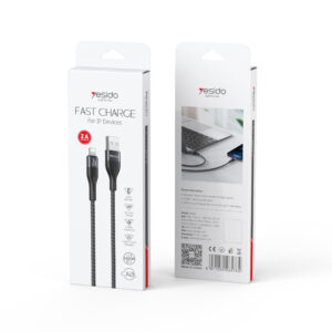 Yesido Ca121 L 2 A Usb to 8 Pin Fast Charging Data Cable  Length 1m
