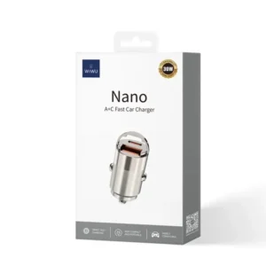 Wiwu Nano Series 30 W Fast Car Charger Wi Qc 028 Usb A Usb C