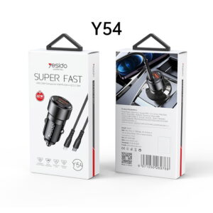 Y54 60W Fast Charging Car Charger