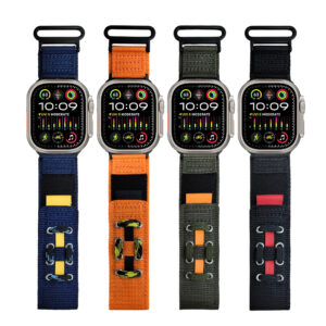 Lace Nylon Watch Strap for Apple Watch Apple Watch Series 3/4/5/6/7/8/9/SE/Ultra.